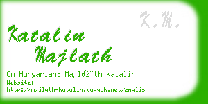 katalin majlath business card